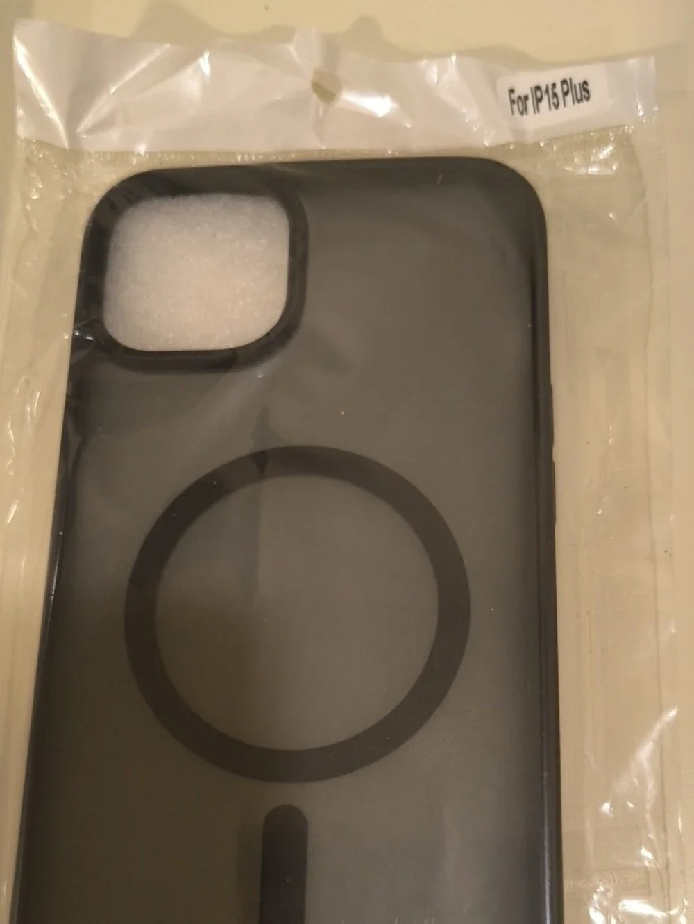 Black MagSafe-Compatible Phone Case For IP 15Plus